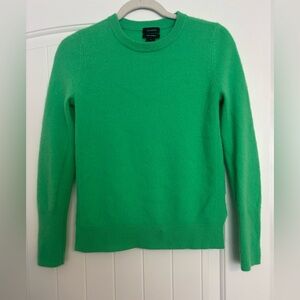 Green 100% Cashmere Halogen Sweater